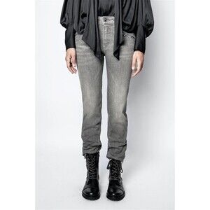 Zadig & Voltaire Gray Straight Leg Jeans
